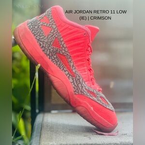 (SAMPLE) Air Jordan Retro 11 Low | IE (Crimson)